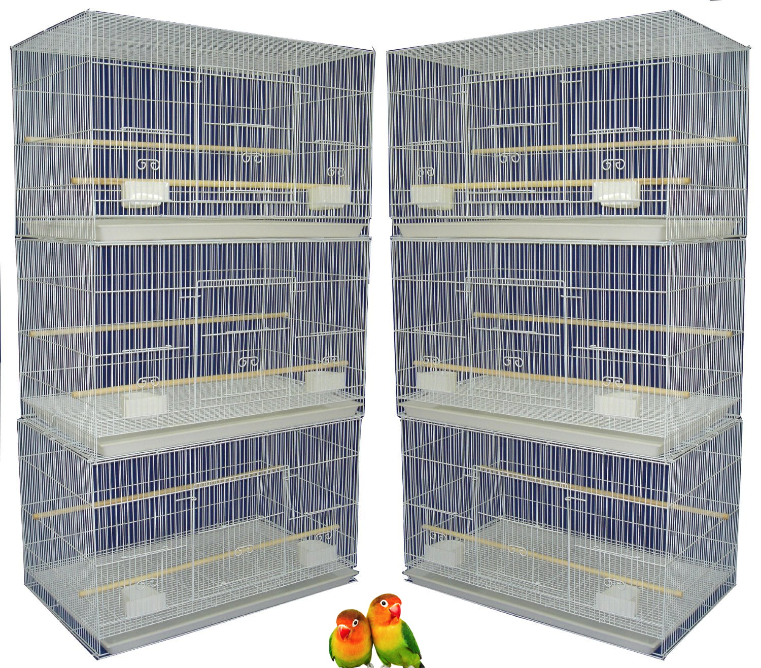 Lot of Six Breeding Breeder Bird Flight Cages For Aviaries Canaries Budgies Parakeets Finches Parakeets Lovebirds