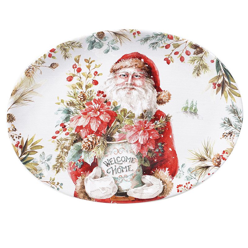 Certified International Christmas Story Serving Platter