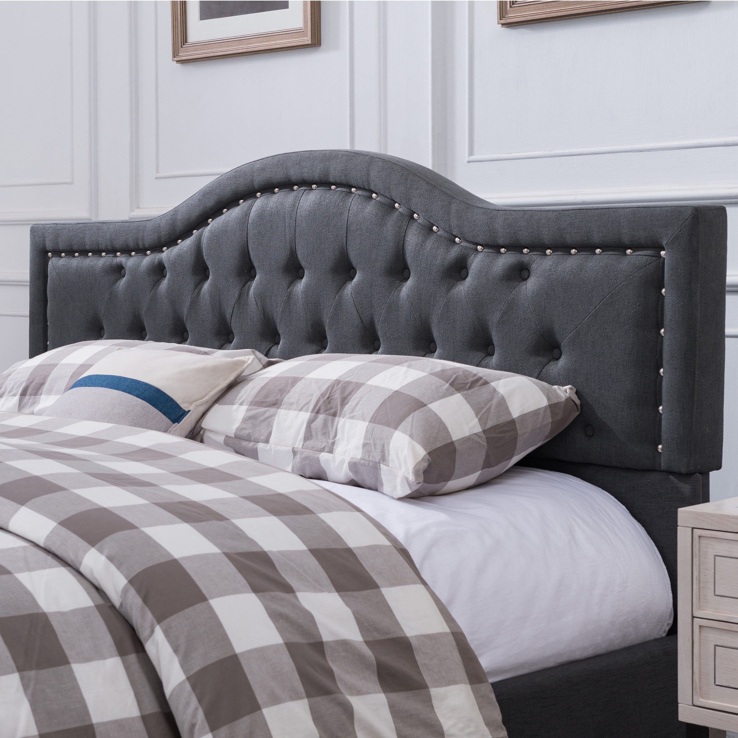 Mason Fully-Upholstered Traditional Bed Frame