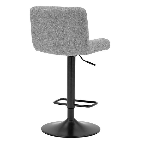 Jude KD Fabric Gaslift Swivel Bar Stool， (Set of 2)