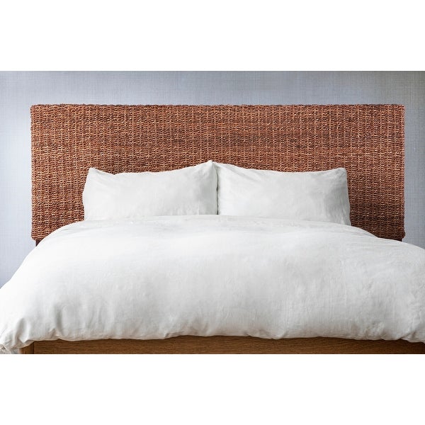 Ashbury Woven Wicker Rattan Abaca Headboard Queen - - 33034920