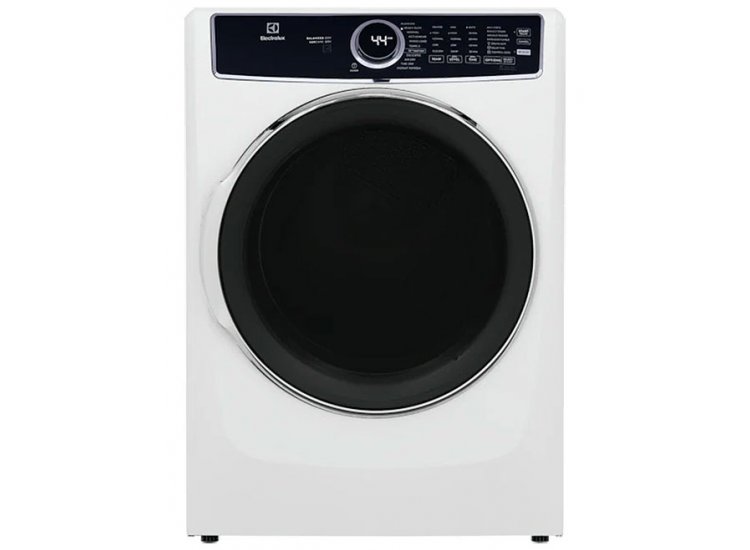 Electrolux 8 Cu. Ft. White Front Load Perfect Steam Electric Dryer With Balanced Dry and Instant Refresh