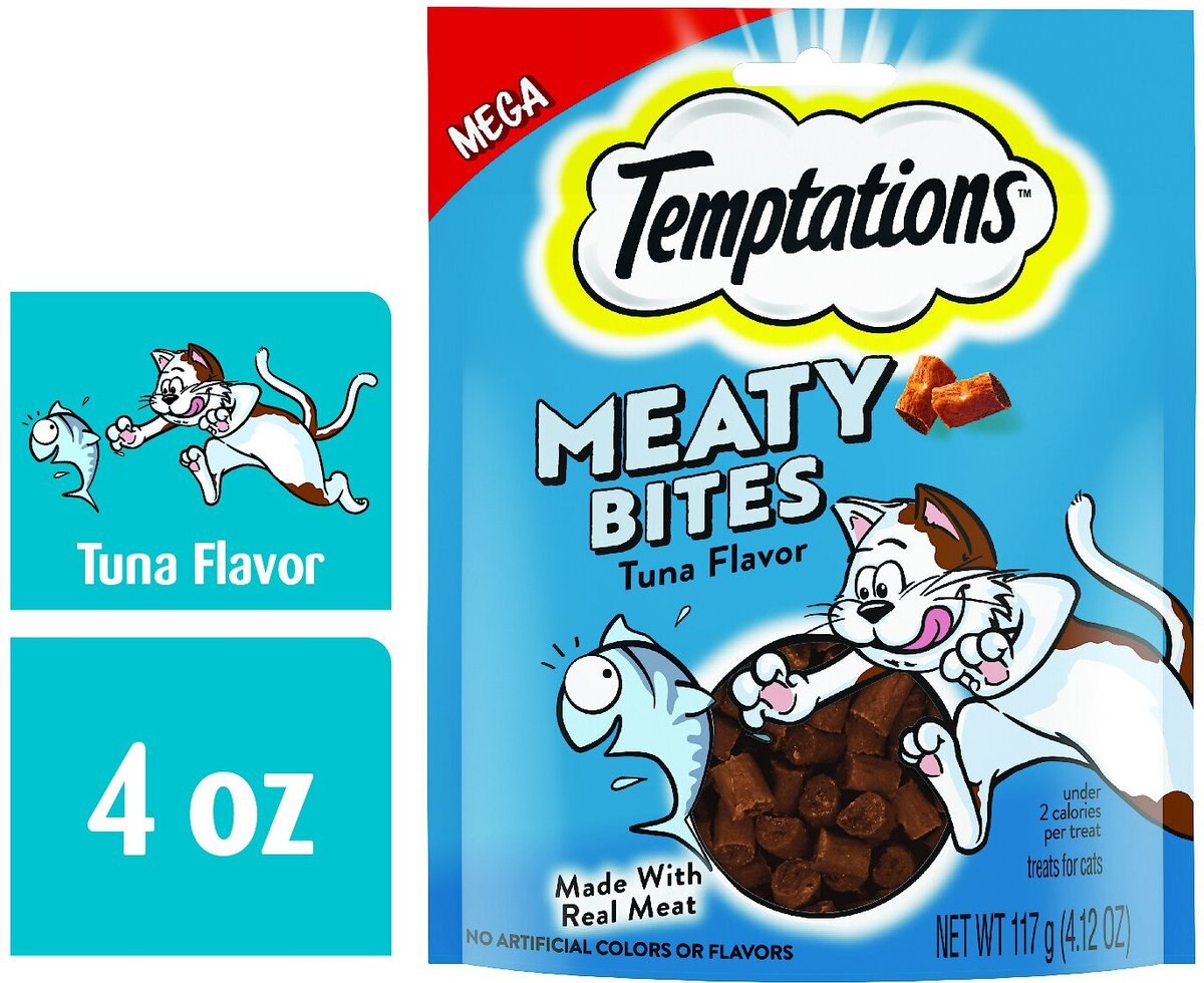 Temptations Meaty Bites Tuna Flavor Soft and Savory Cat Treats