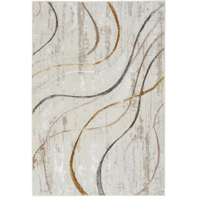 Nourison Glam Modern Curve Indoor Rug