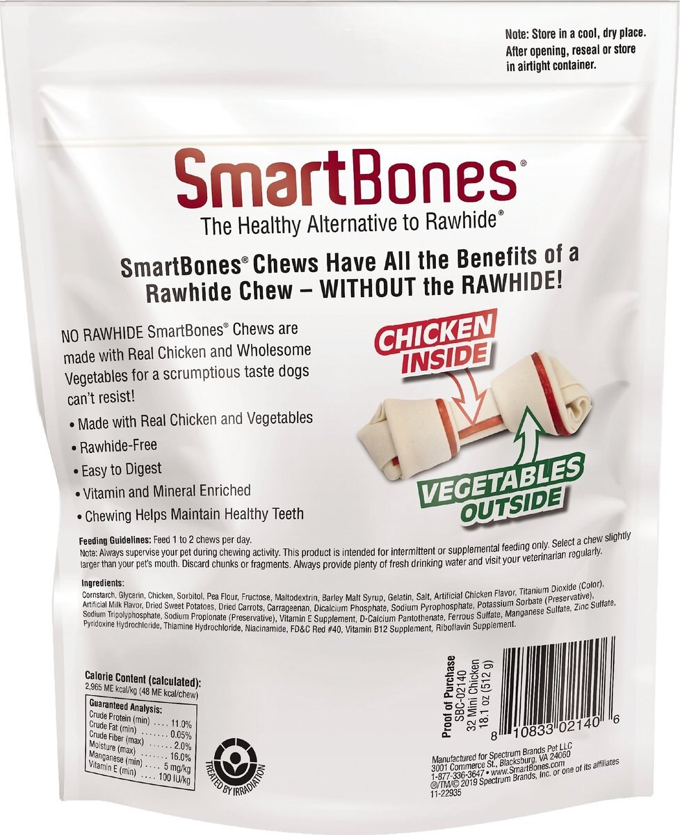 SmartBones Mini Chicken Dog Treats