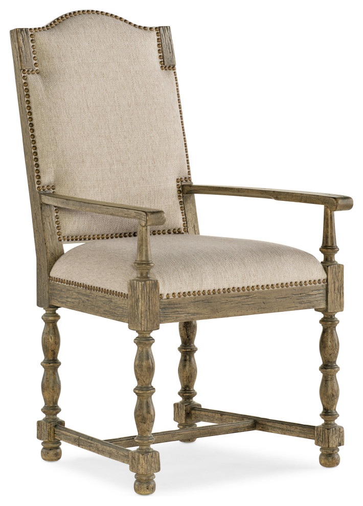 Hooker Furniture Dining Room La Grange Kruschel Square Back Arm Chair   French Country   Dining Chairs   by Hooker Furniture  Houzz