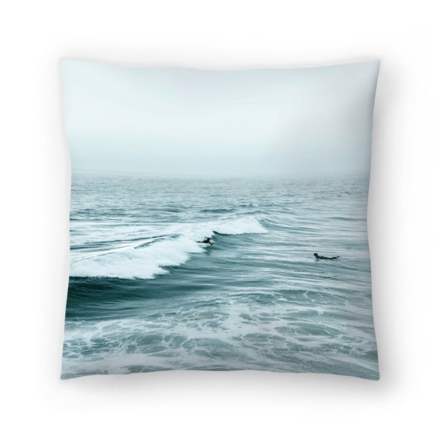 Surfers On Waves By Tanya Shumkina Throw Pillow Americanflat Coastal