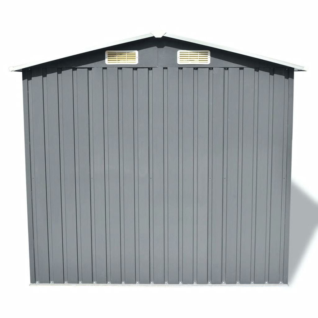 Anself 6.69 x 4.33 ft. Garden Plastic Storage Shed, Gray