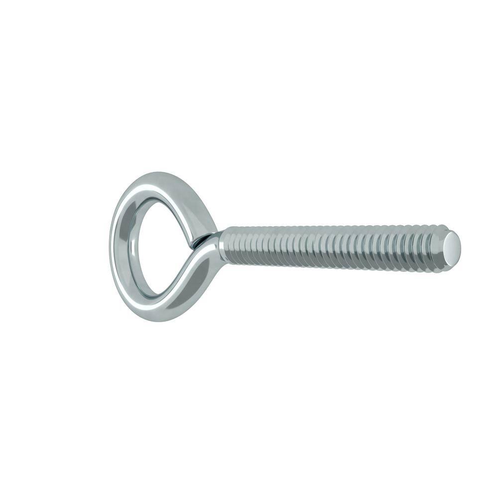 Everbilt 14 in. x 2-12 in. Zinc-Plated Steel Eye Bolts with Nuts (2-Pack) 816731