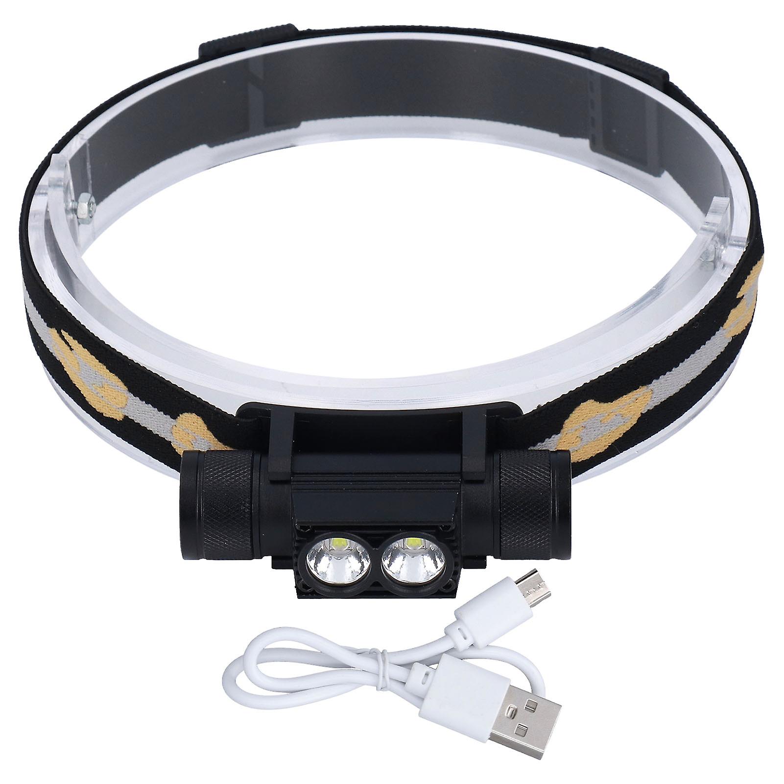 Led Headlamp Adjustable Rechargeable Usb Waterproof Headlight For Outdoor Hunting Camping