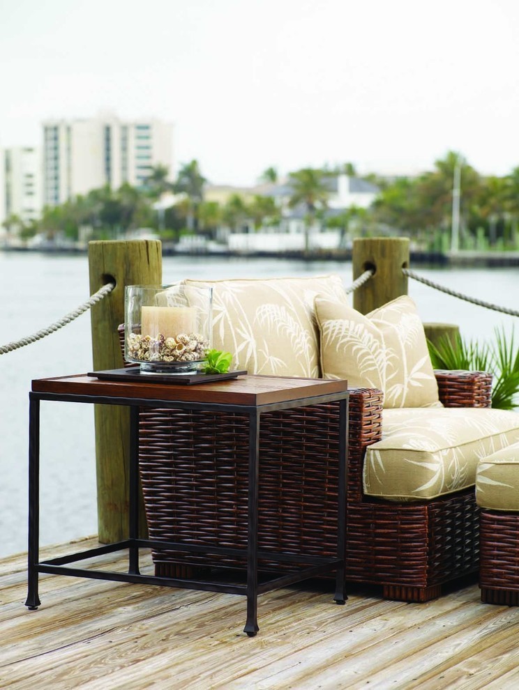 Tommy Bahama Ocean Club Ocean Reef End Table   Industrial   Side Tables And End Tables   Other   by Homesquare  Houzz