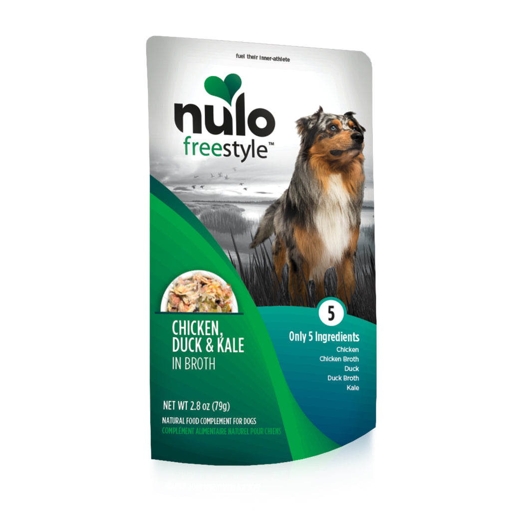 Nulo FreeStyle Meaty Toppers Chicken， Duck and Kale Dog Food Topper