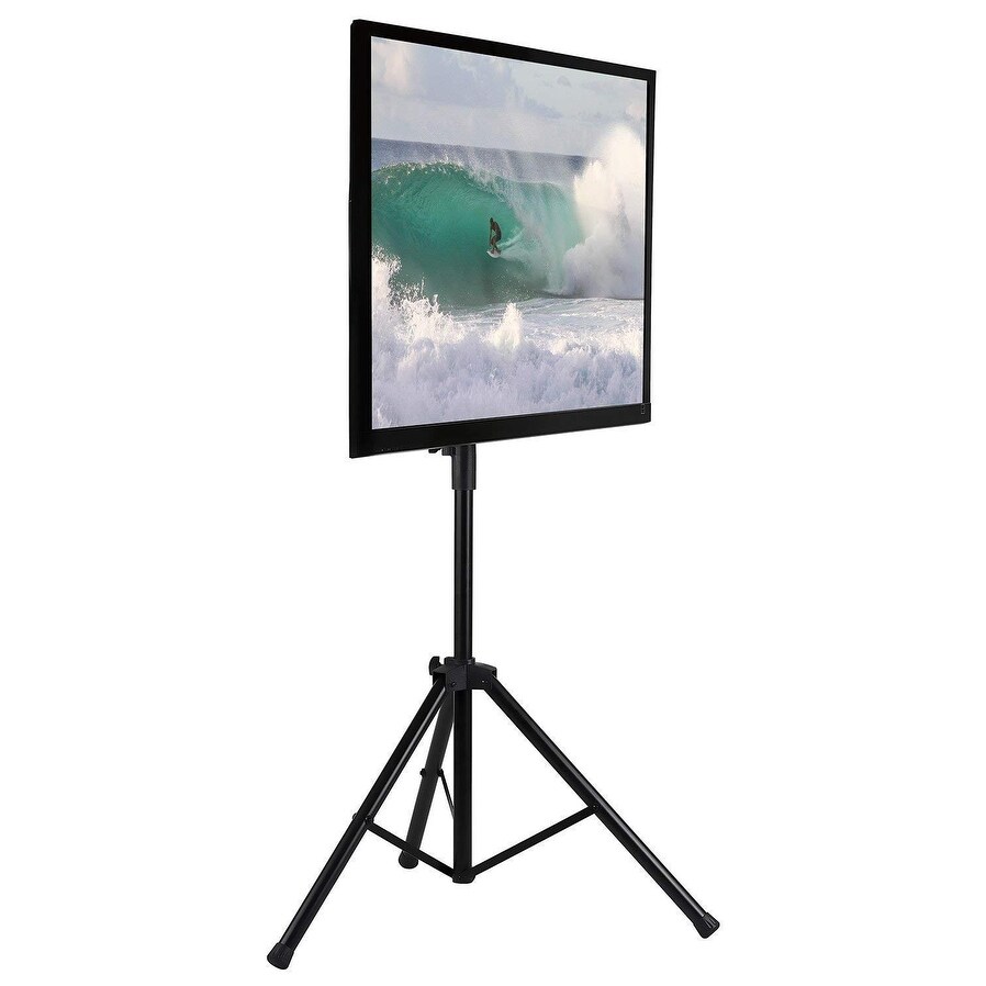 Mount It! Tripod Portable TV Stand Fits LCD LED Flat Screen TV   Black