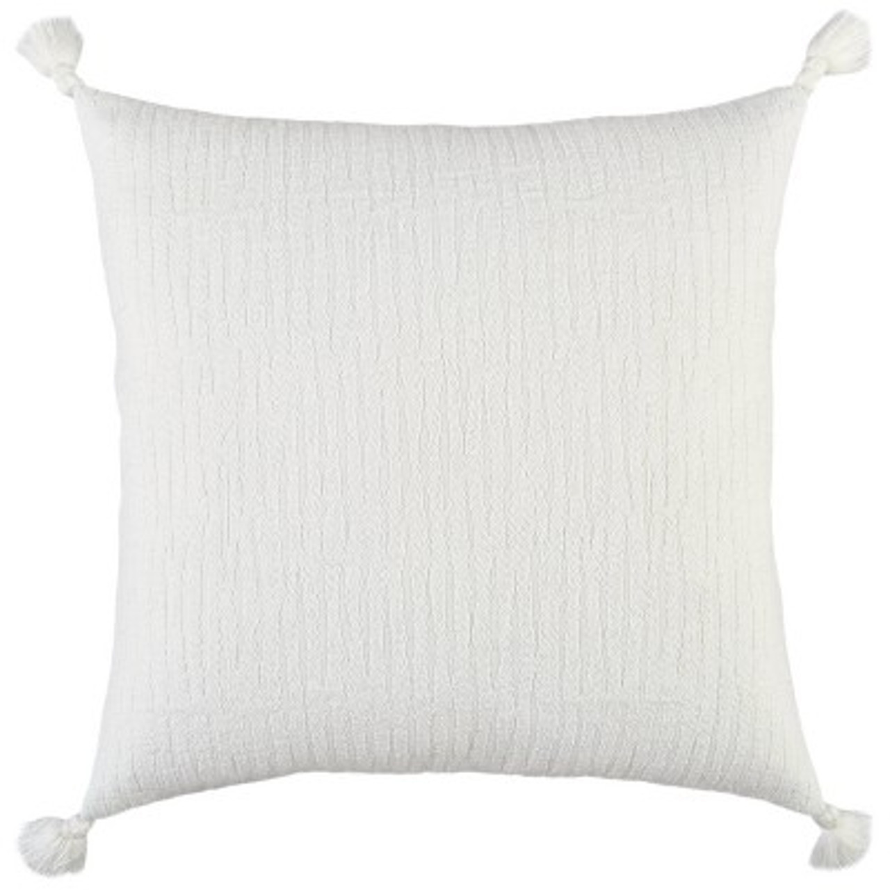 20x20 Oversize Abstract Square Throw Pillow Cover White - Rizzy Home