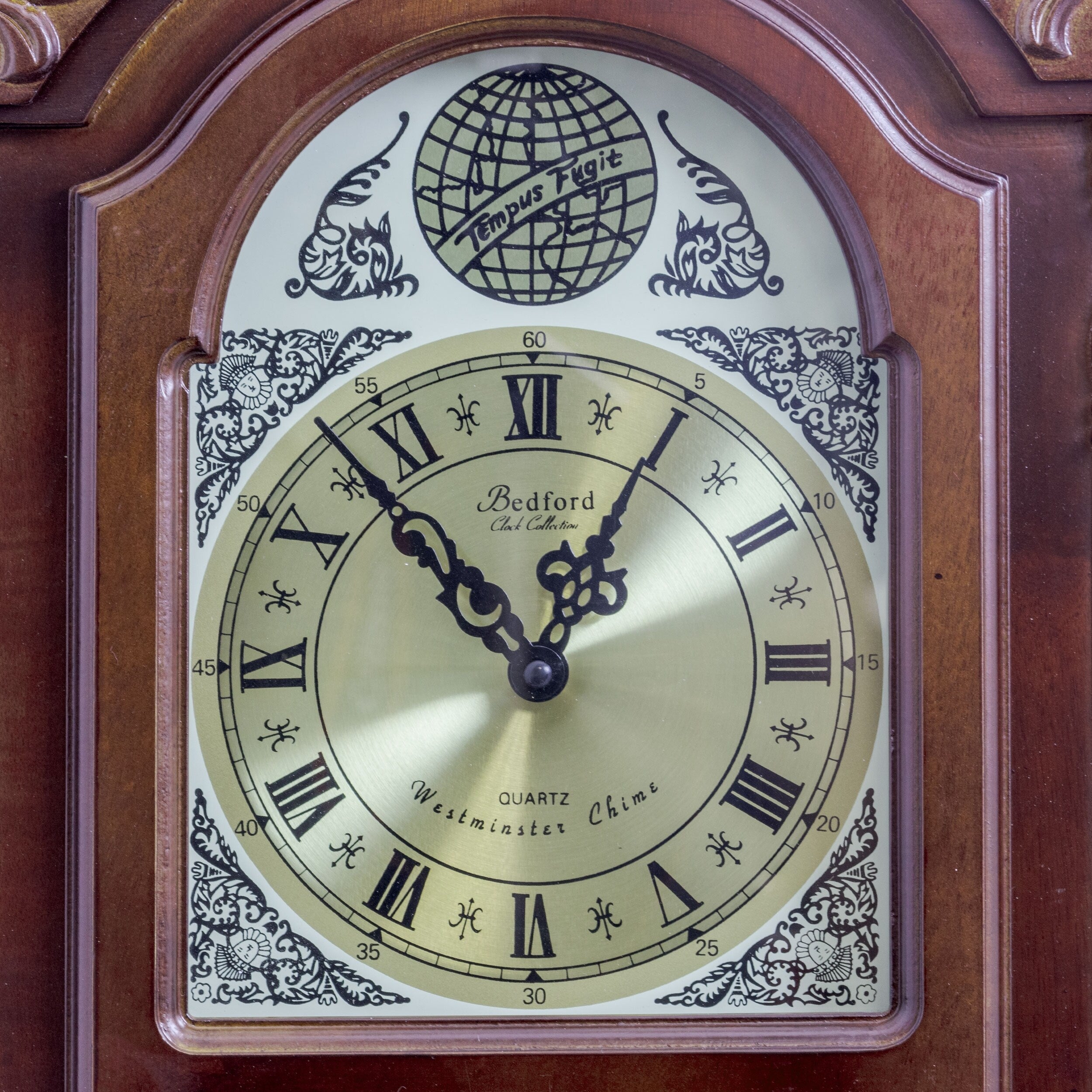 Bedford Clock Collection  38" Classic Colonial Chiming Wall Clock