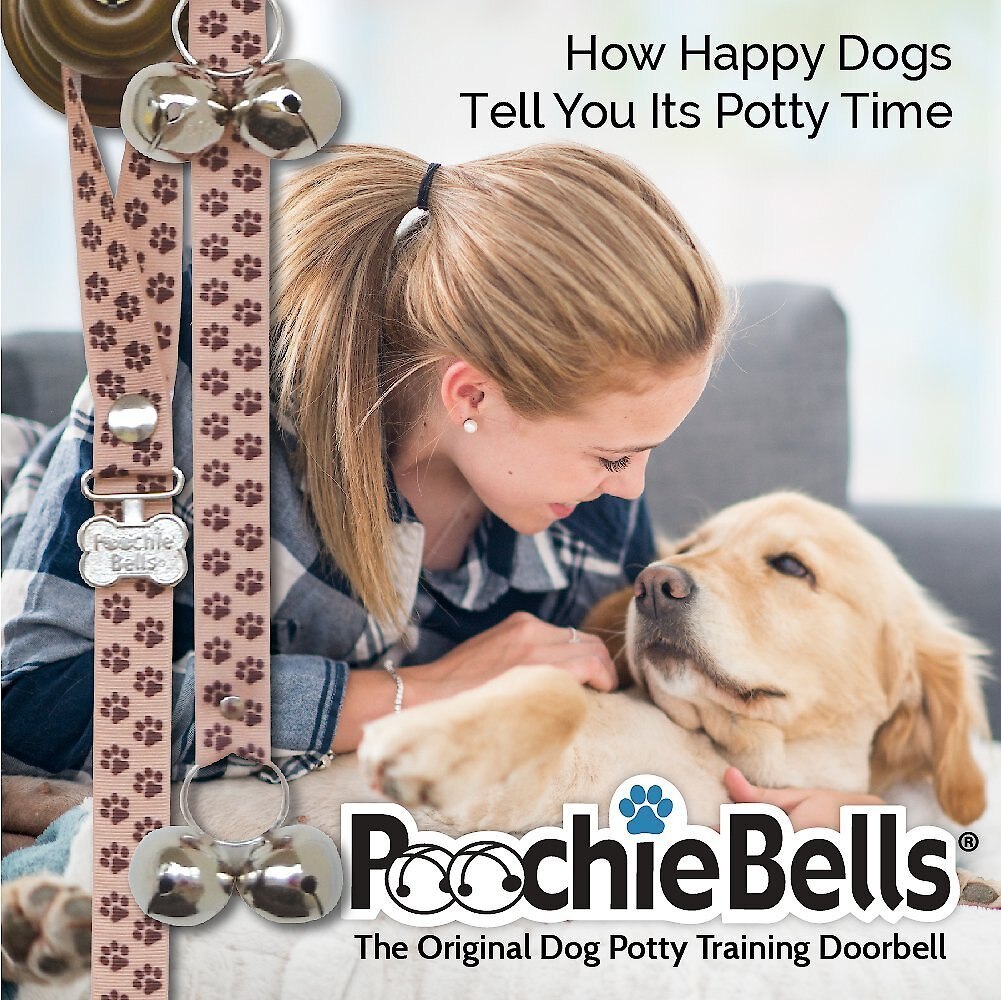 PoochieBells Proudly The Original and 100% American Made Dog Potty Doorbell， Animal Fashion Collection