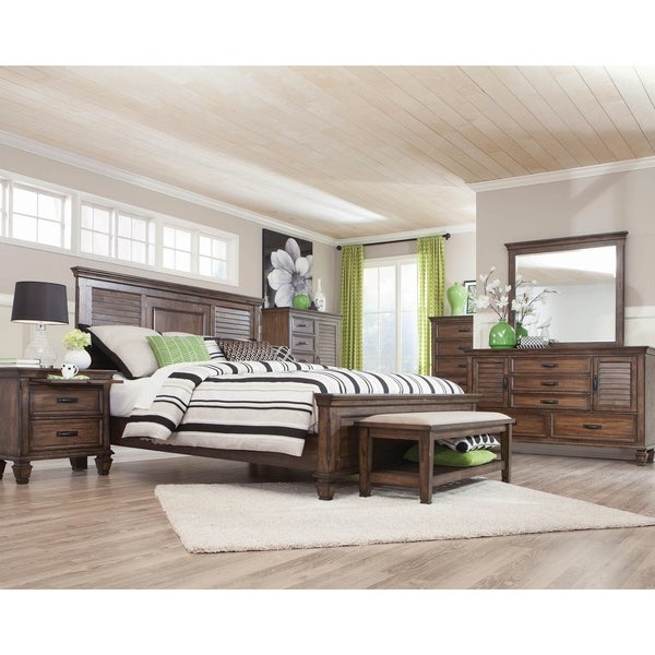 Hazelwood 6-piece Panel Bedroom Set - - 28181706