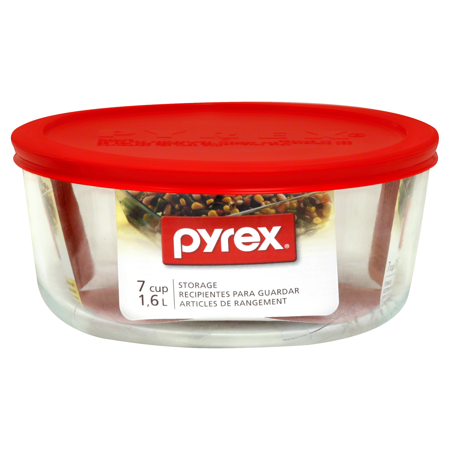 Pyrex 7 cups Clear Food Storage Container 1 pk