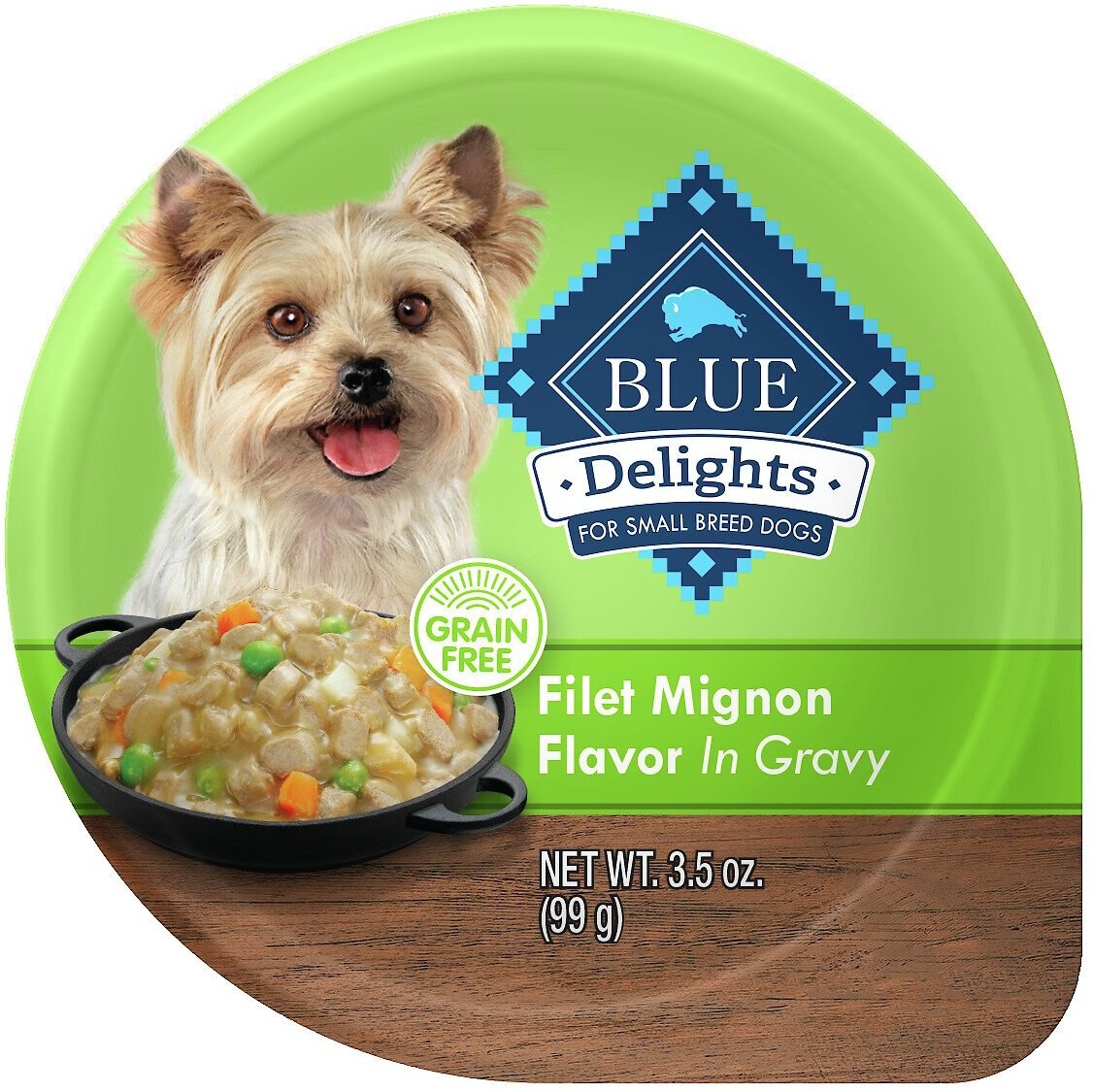 Blue Buffalo Divine Delights Filet Mignon Flavor Hearty Gravy Dog Food Trays