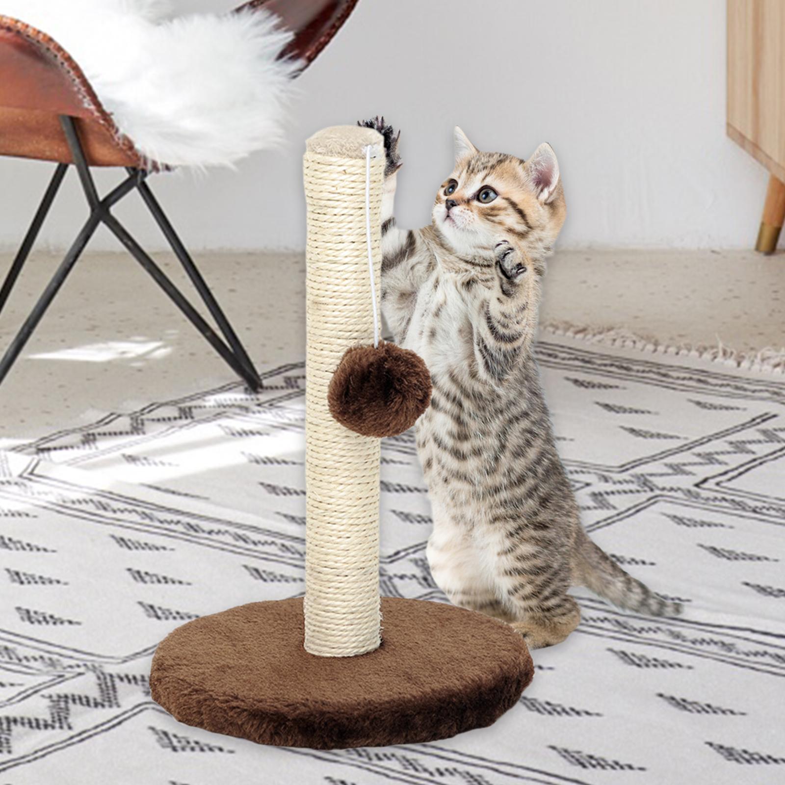 Cat scratching Kitten Cats Scratcher Scratch Poles Climbing Tree Grey