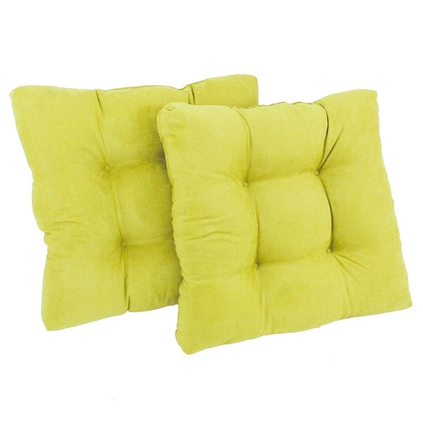 19-inch Square Microsuede Chair Cushion (Set of 1， 2， or 4) - 19 x 19