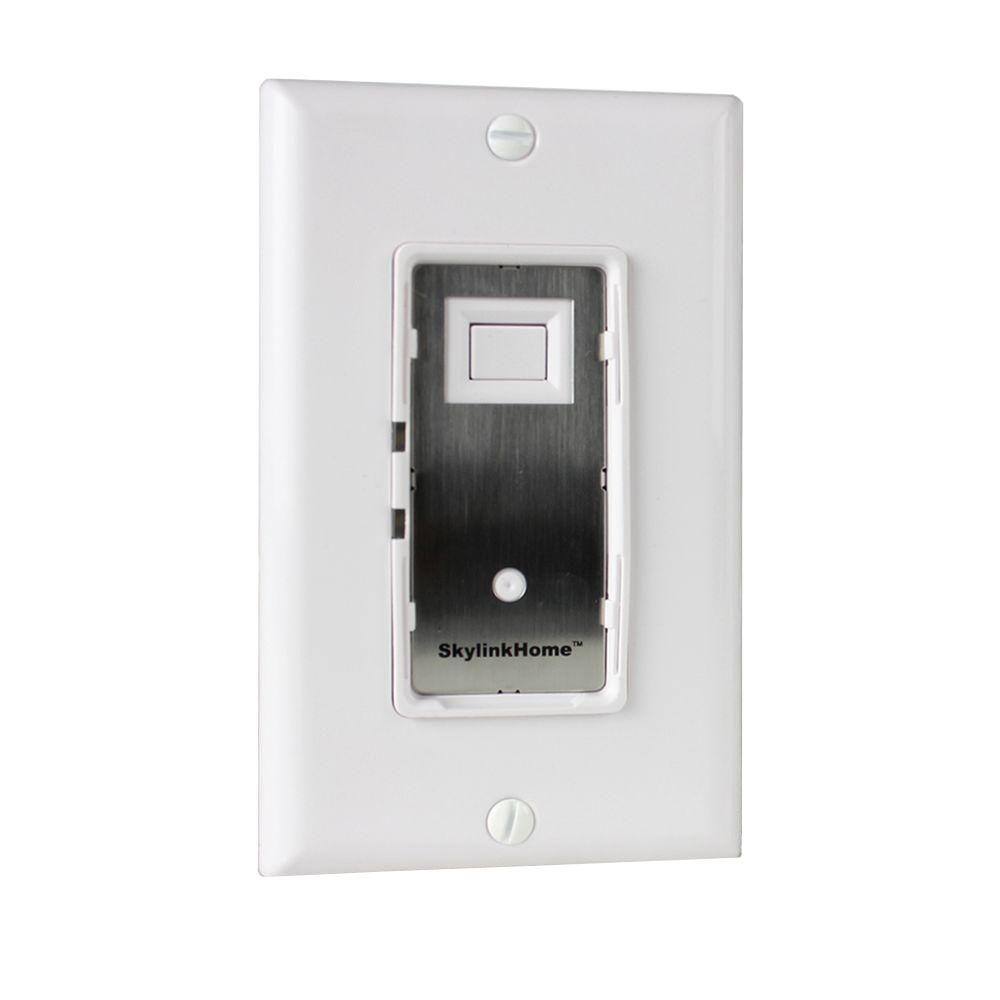 SkyLink In-Wall OnOff Light Switch Receiver Remote Controllable for Home Automation - White WE-001