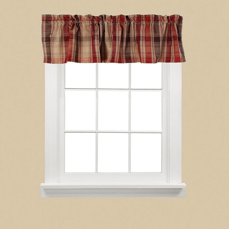 Saturday Knight， Ltd. Cooper Plaid Window Valance - 58'' x 13''