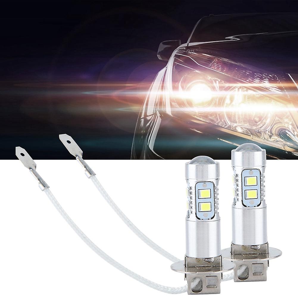 2pcs 6000k 100w White Led Headlight Bulbs Kit Fog Light Car Driving Lamp