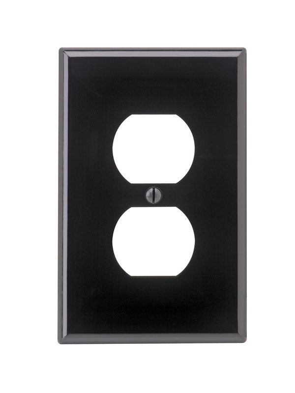 WALL PLATE 1G DUPLX BLK