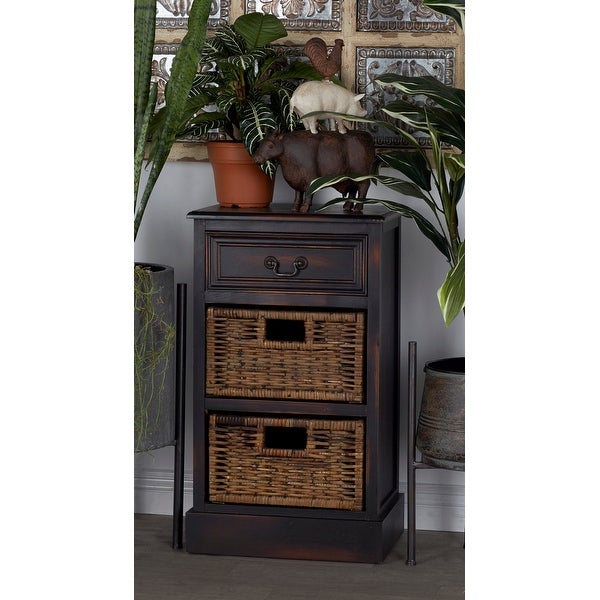 Maroon Wood Traditional Storage Unit 28 x 16 x 12 - 16 x 12 x 28