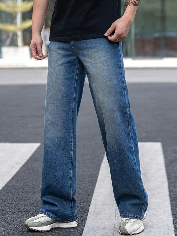 Hypemode Men Slant Pocket Straight Leg Jeans