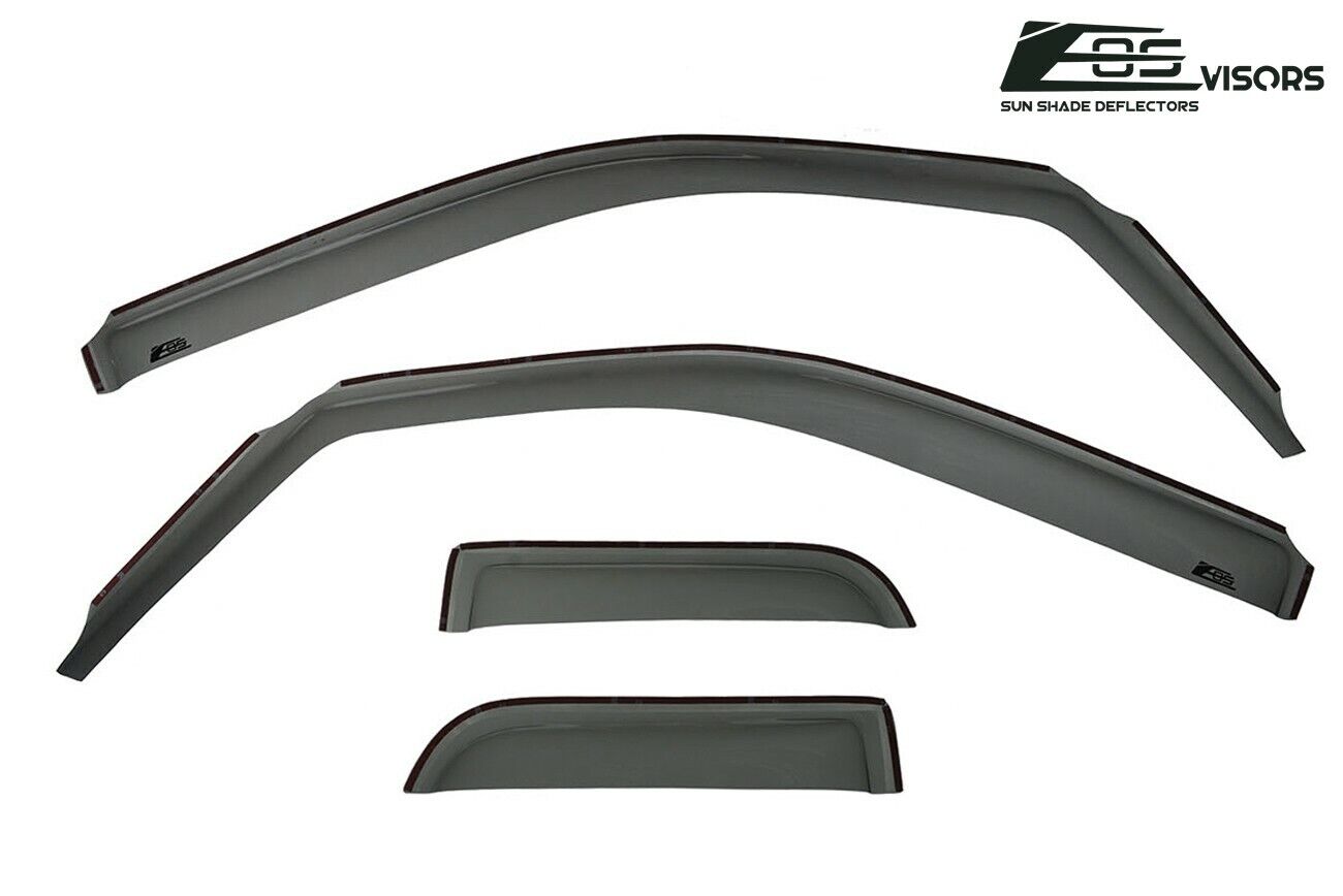 Extreme Online Store for 2004-2014 Ford F-150 Extended Cab | EOS Visors in-Channel Side Window Vents Rain Guard Deflectors