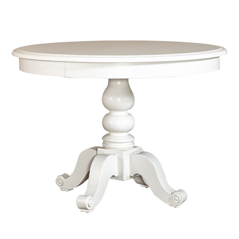 Summer House Oyster White Round Pedestal Table