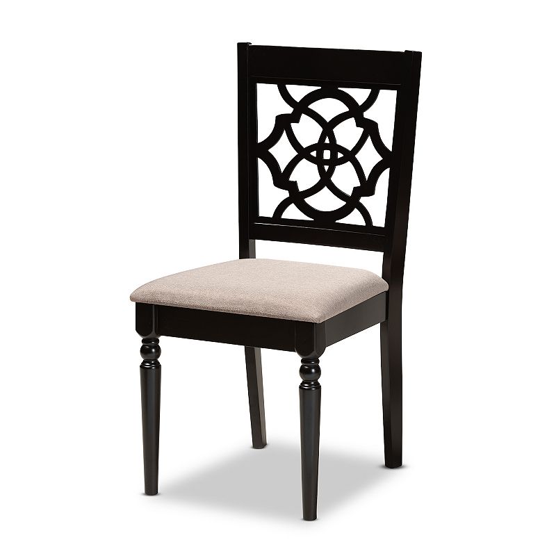 Baxton Studio Sadie Dining Table and Chair 7-piece Set