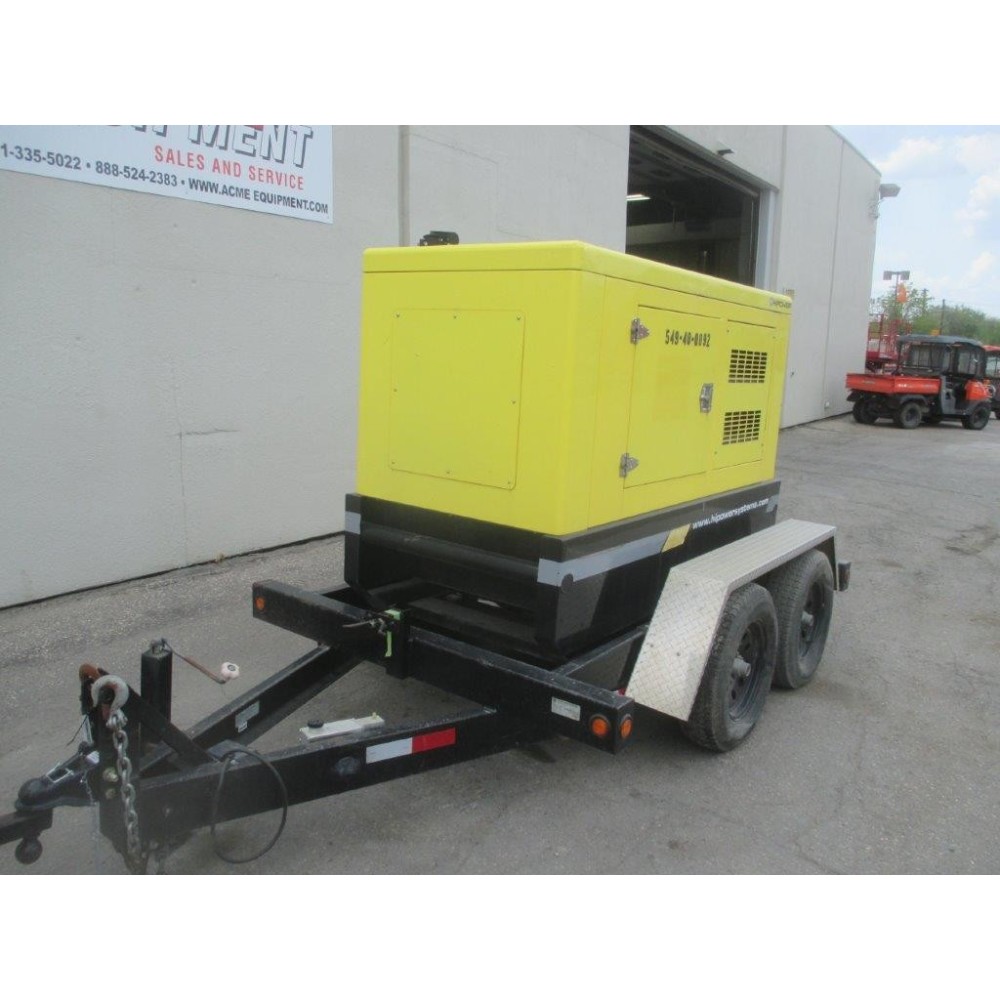 HiPower HRYW-50T6 Towable Generator 50KVA Diesel Powered 2011 Used ;