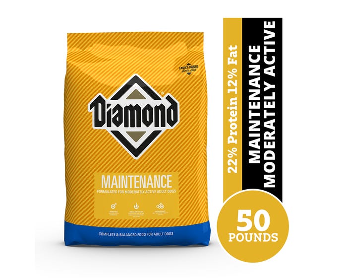 Diamond Maintenance for Moderately Active Adult Dogs， 50 lb. Bag