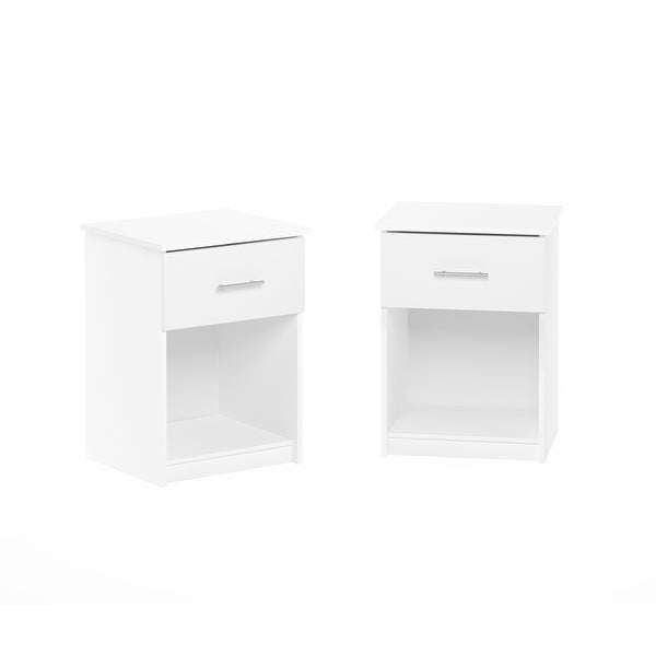 Furinno Tidur Nightstand with Handle with One Drawer