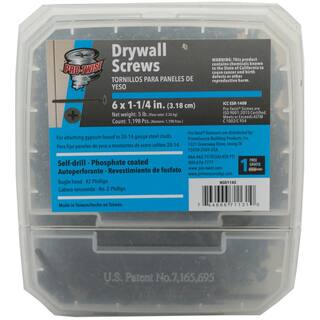 Pro-Twist #6 x 1-14 in. Phillips Bugle-Head Self-Drilling Screws (5 lbs.Pack) NSD1145