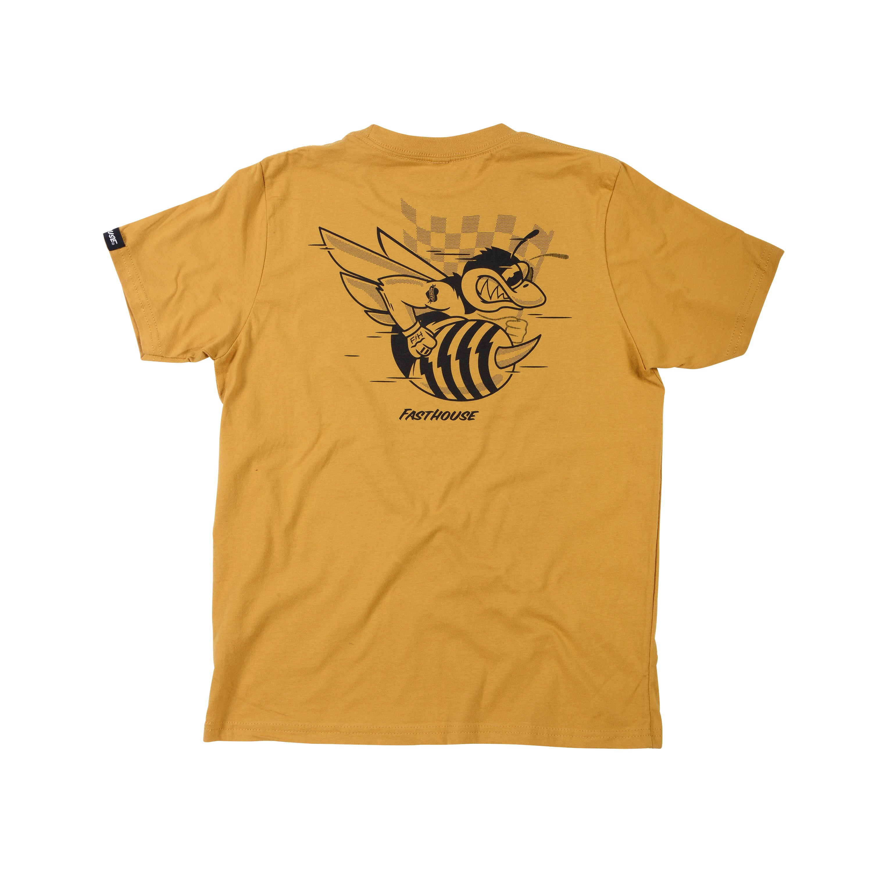 Fasthouse Swarm Tee - Youth - Vintage Gold