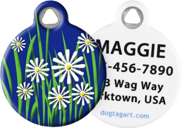 Dog Tag Art Daisy Personalized Dog and Cat ID Tag