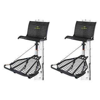 HAWK Black Kickback LVL Hang-On Tree Stand with Leg Extension Footrest (2-Pack) 2 x HWK-HF2031