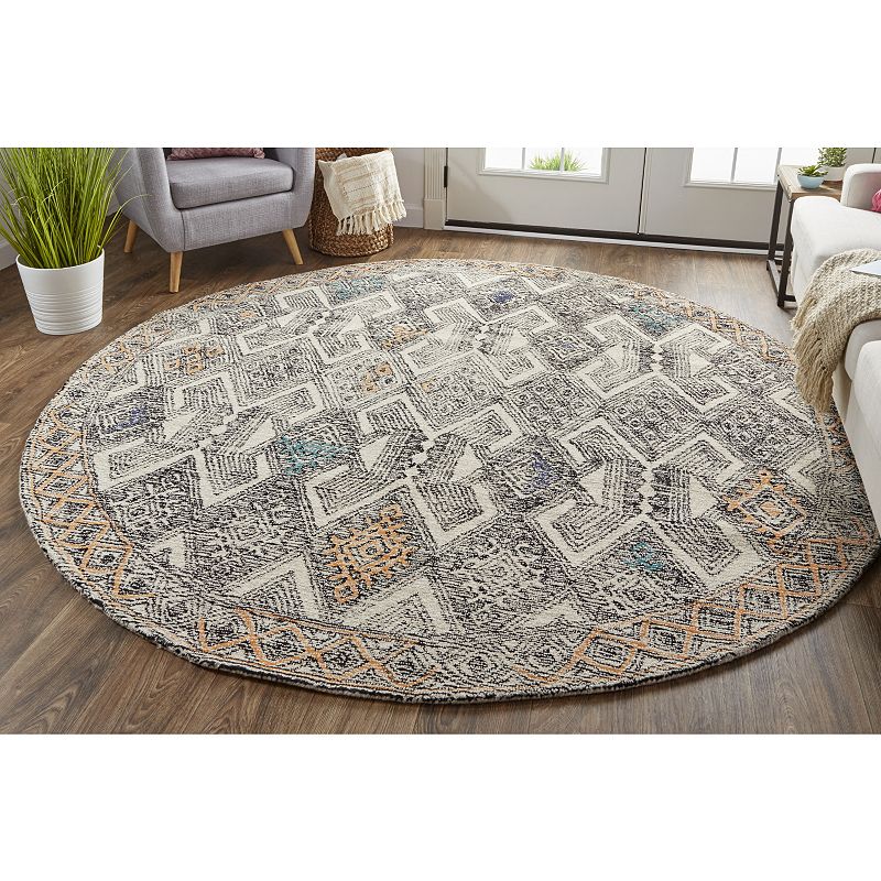 Weave and Wander Binada Black Area Rug