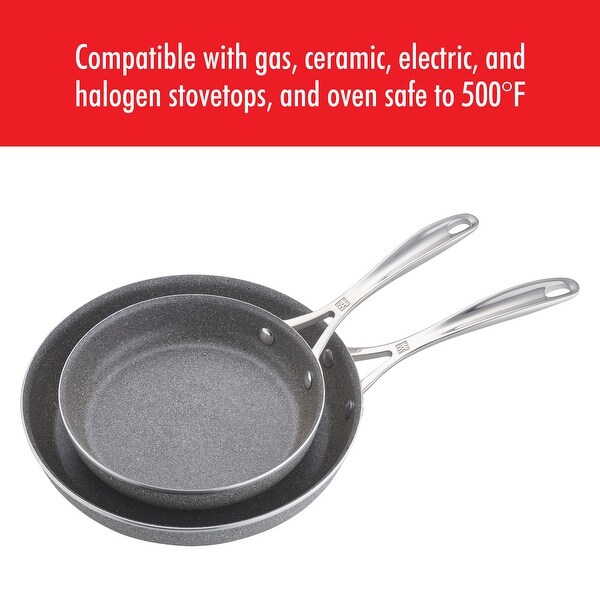 ZWILLING Vitale 2-pc Aluminum Nonstick Fry Pan Set - Gray