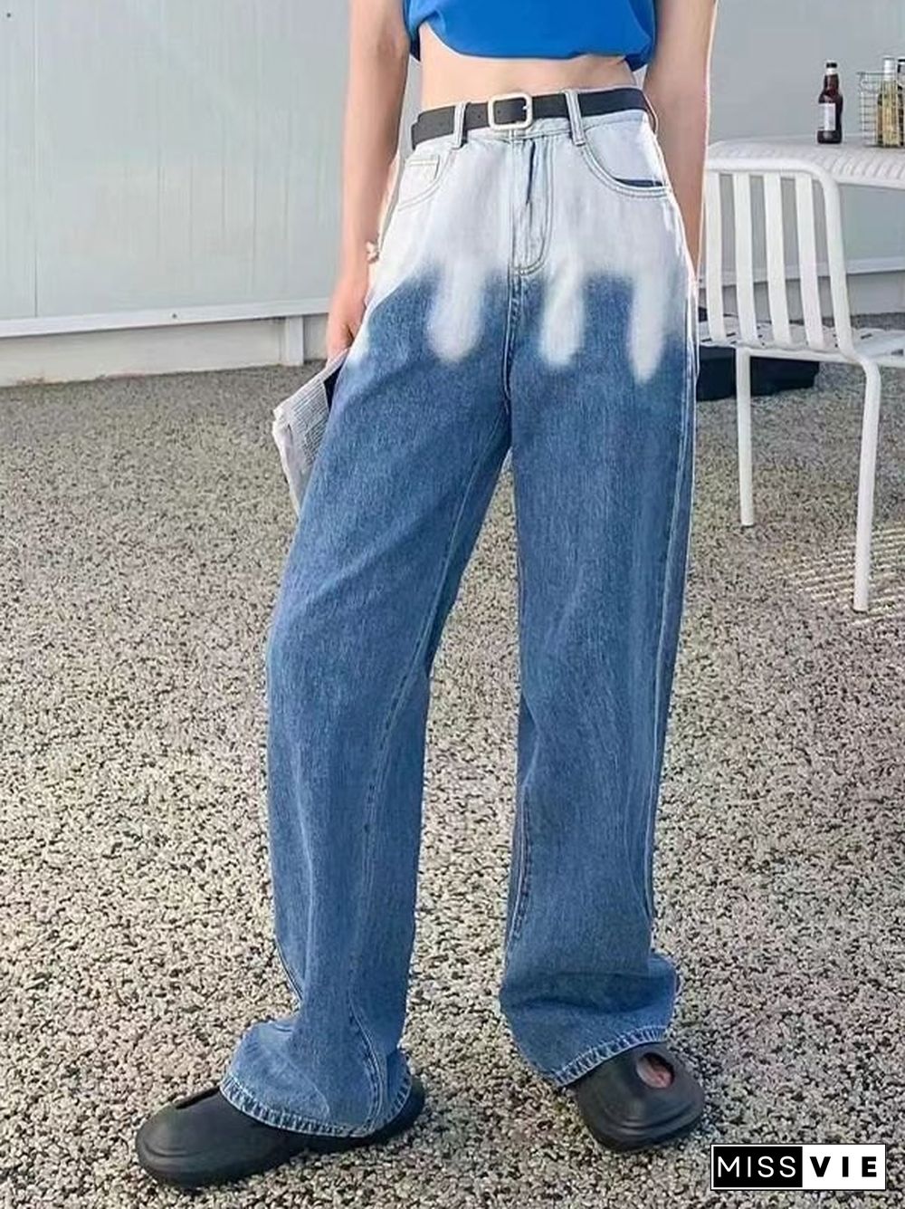 Bleached Y2K Boyfriend Jeans