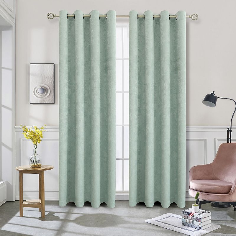 Prelude Embossed Blackout 1-panel Window Curtain