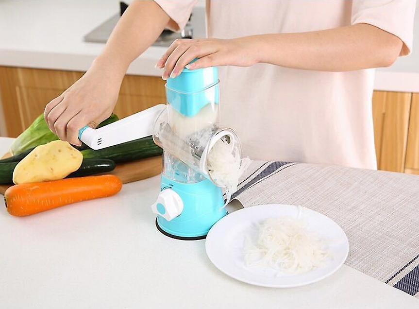 Kitchen Multifunction Vegetable Food Slicer Manual Rotary Drum Grater Chopper Multi-function Vegetable Cutting Machine