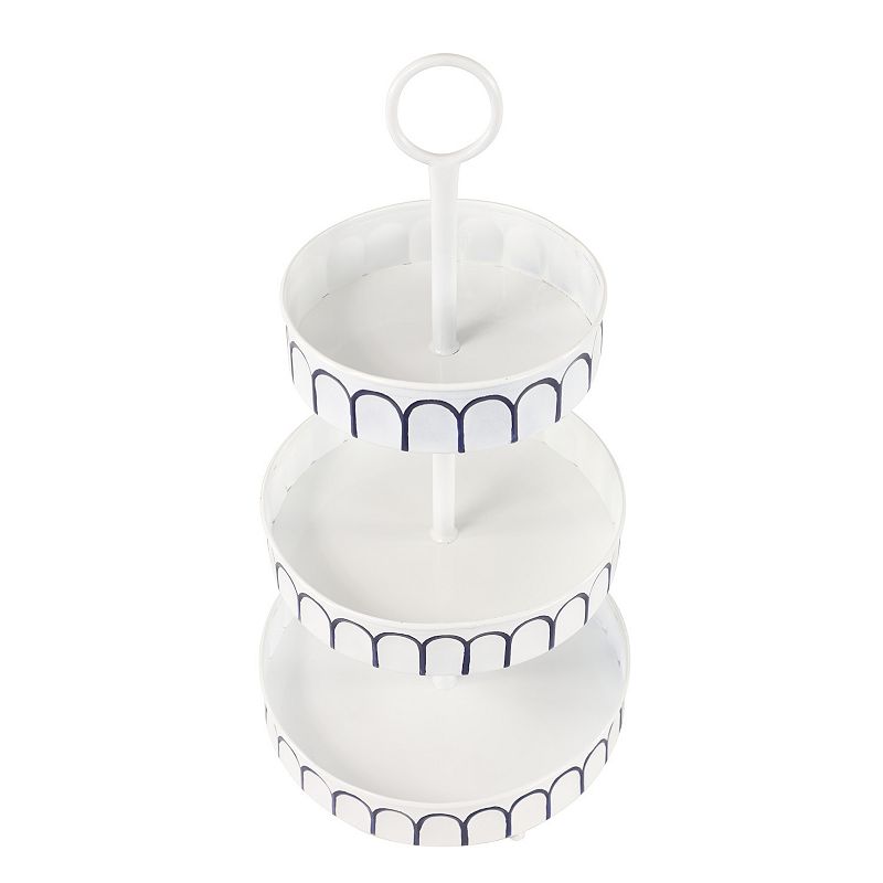 Stella and Eve White Metal Tiered Server