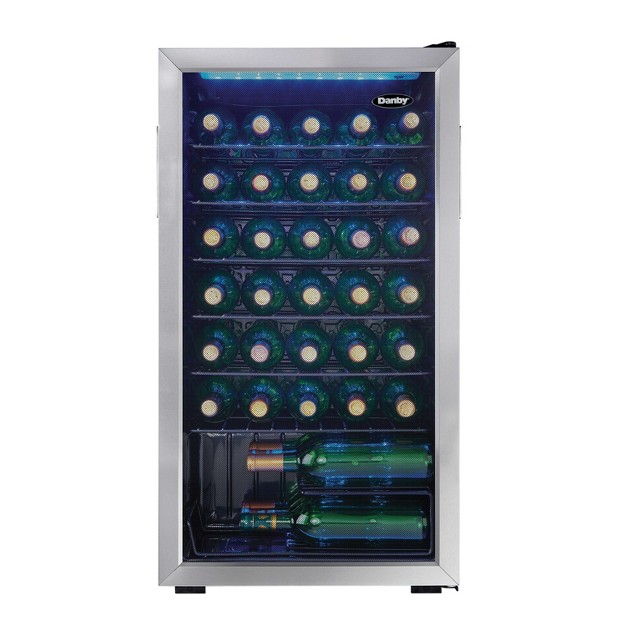 Danby Dwc036a1bssdb 6 36 Bottle Free standing Wine Cooler In Stainless Steel