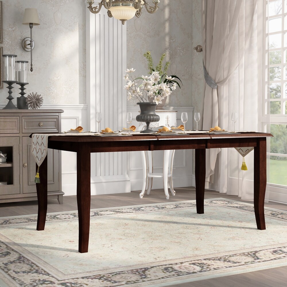 Furniture of America Zita Espresso 72 inch Wood Expandable Dining Table