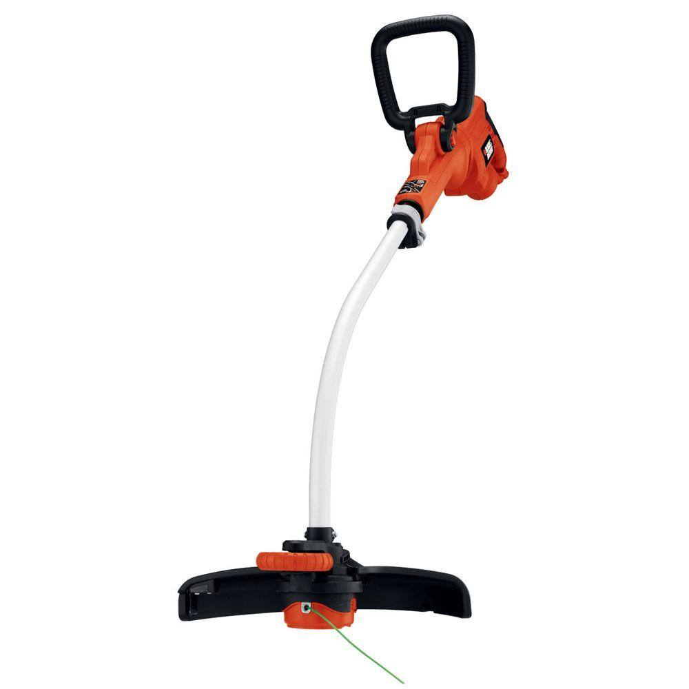 BLACK+DECKER 14 in. 7.5 AMP Corded Electric Curved Shaft 0.080 in. Single Line 2-in-1 String Trimmer  Lawn Edger with Automatic Feed GH3000